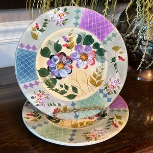 2 - GIBSON ELITE “”Wildflower” Salad/ Dessert Plates
